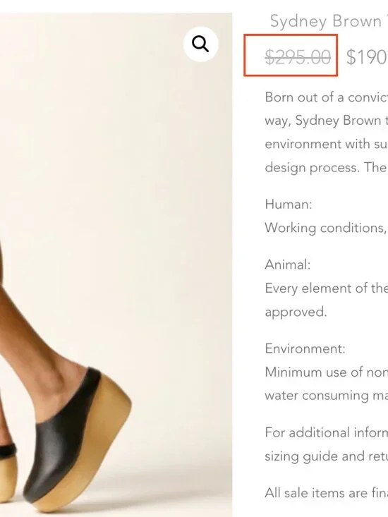 Sydney Brown Platform Clog- size 7.5/38 - Picture 7 of 7